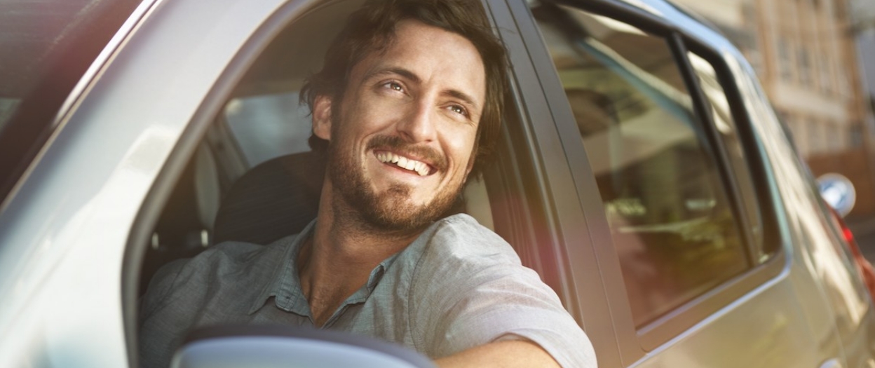 Man Looking At Window